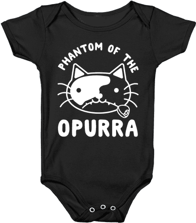 Phantom Of The Opurra Baby Onesy - Anime Baby Shirts (484x484), Png Download