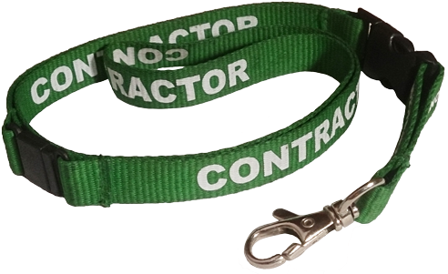 Contractor Lanyard Green 15mm Lobster Claw L 15s Cont - Belt (500x309), Png Download