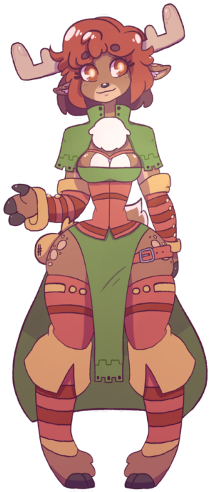 A Commission Done For @deepfriedthingsstuff I'm Actually - Furry Girl (384x750), Png Download