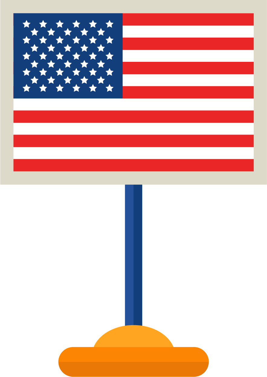 Patriotic - Many Stripes On The American Flag (884x1244), Png Download