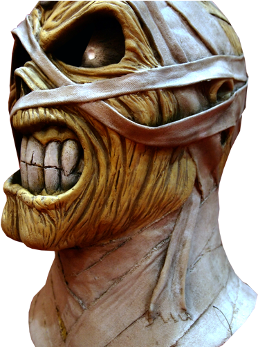 Iron Maiden Eddie Powerslave Mummy Mask - Gardenoaks Iron Maiden Eddie - Powerslave Mask (436x500), Png Download