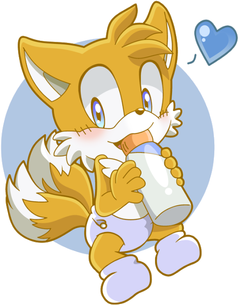Photo - Tails The Fox Baby (530x636), Png Download