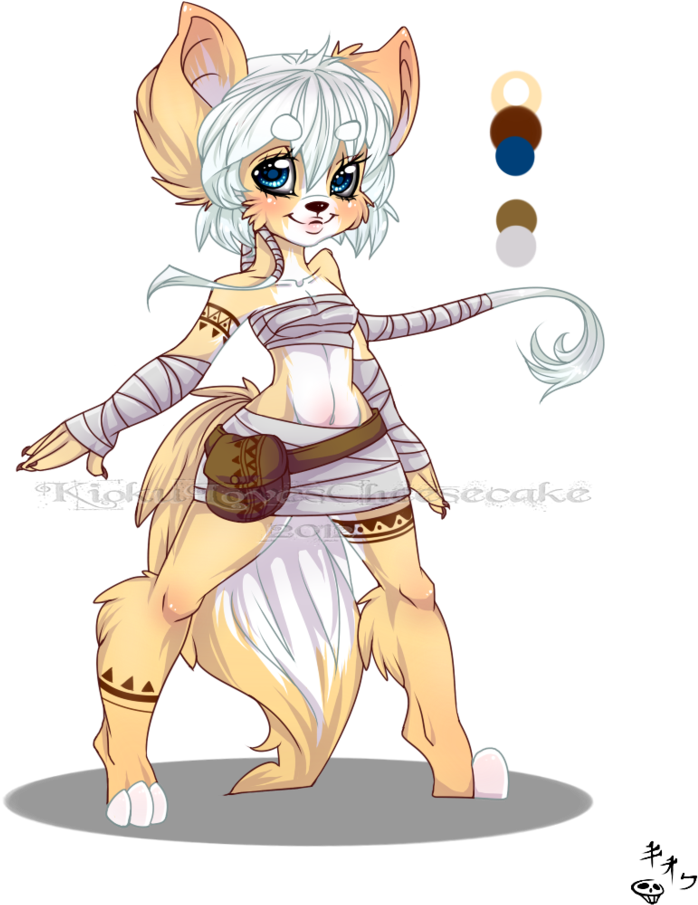 Drawn Furry Fennec Fox - Fox (800x1020), Png Download