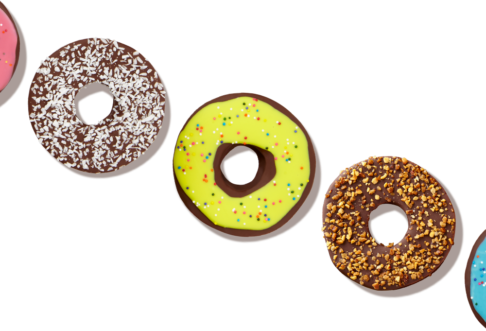 Edible Arrangements Apple Donuts (1000x681), Png Download