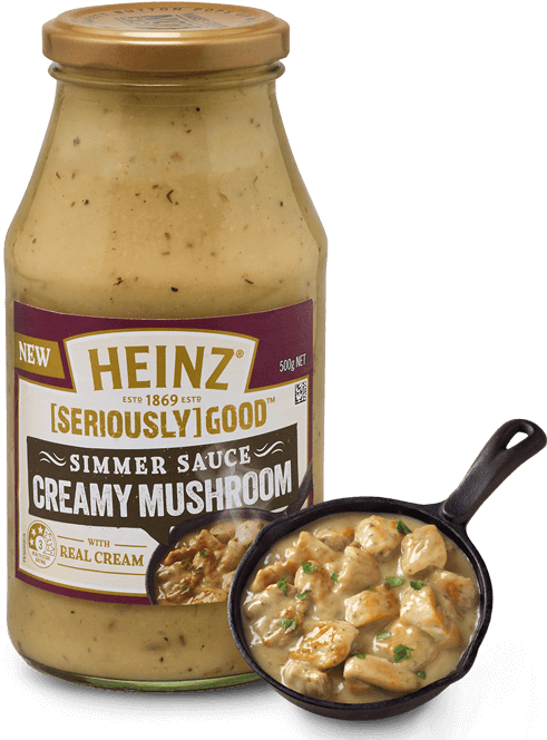 Creamy Mushroom Simmer Sauce - Heinz Seriously Good Countdown (510x665), Png Download