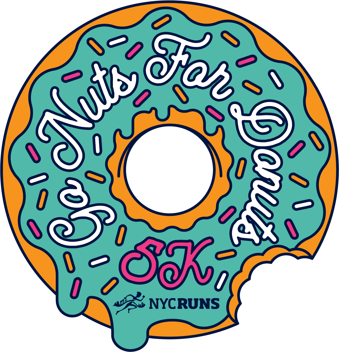 Nycruns Go Nuts For Donuts 5k - Go Nuts For Donuts 5k (1600x1600), Png Download