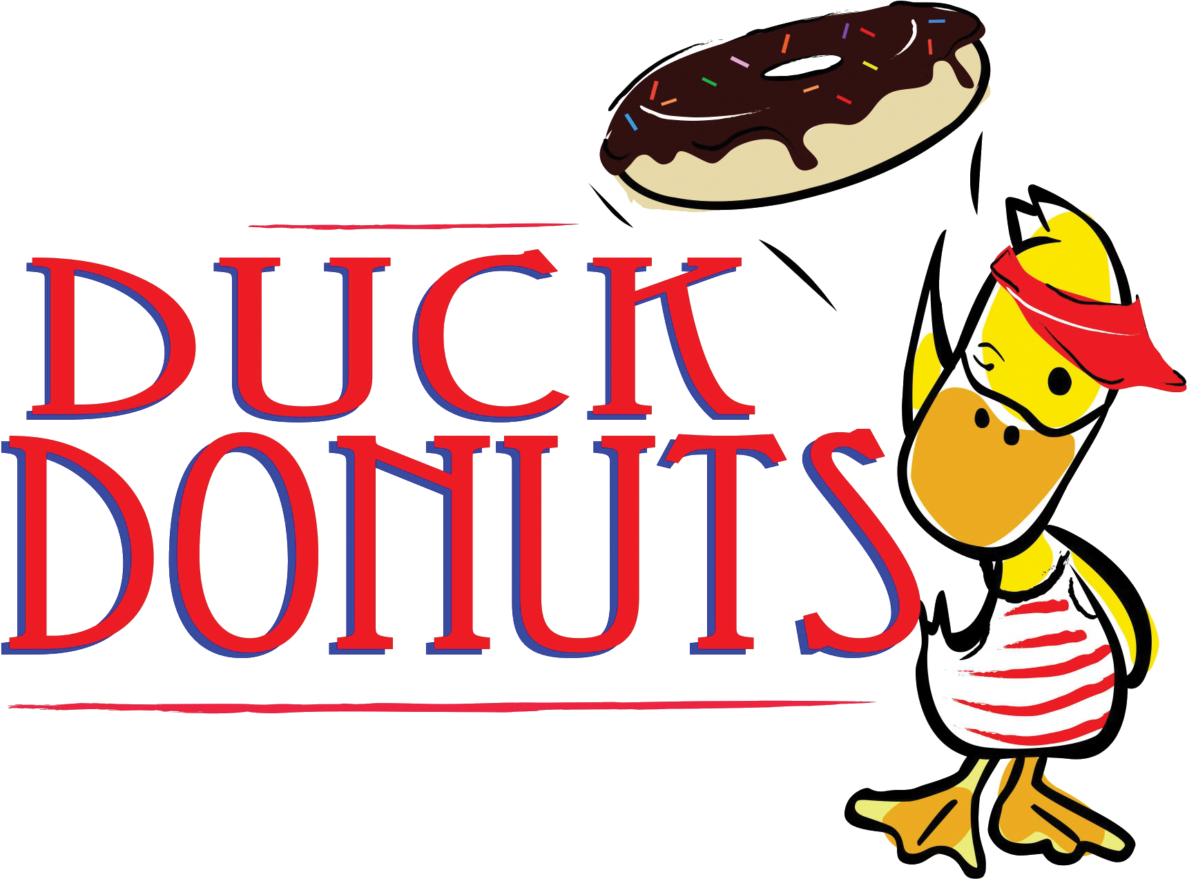 Duck Donuts Logo - Duck Donuts Obx Long Sleeve. (1812x1336), Png Download