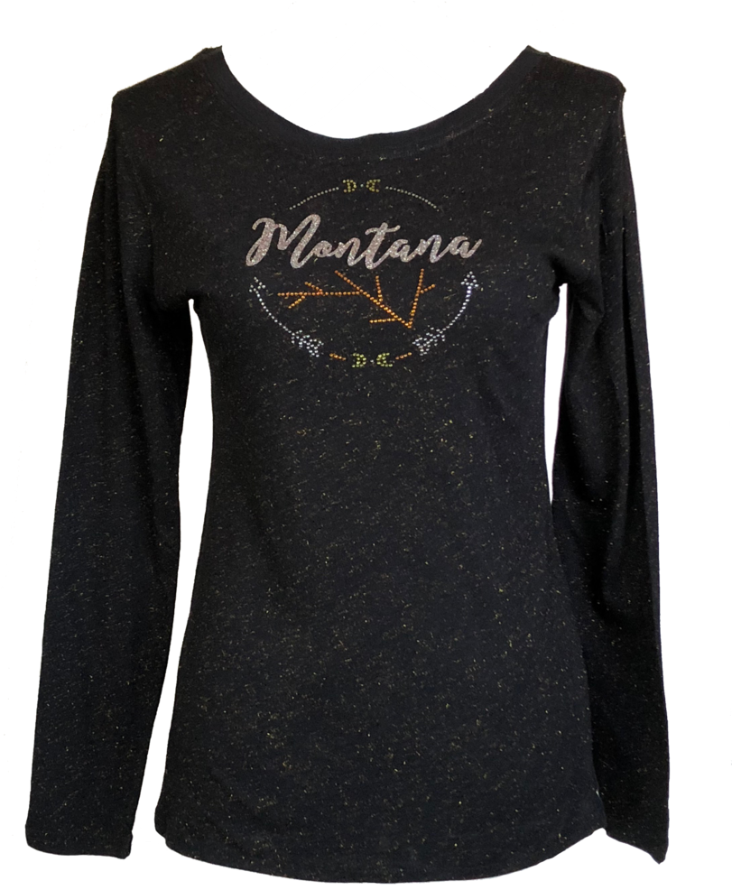 Ladies Black And Gold Sparkle Shirt - Gold (810x1024), Png Download