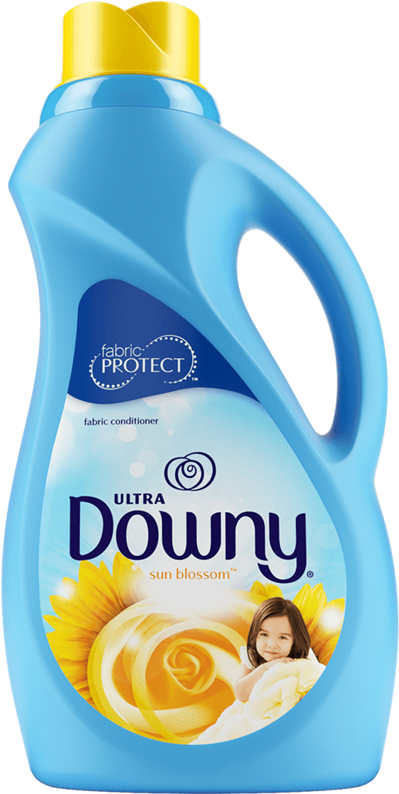 Ultra Downy Sun Blossom Liquid Fabric Softener Png - Downy Yellow Lid (1210x1210), Png Download