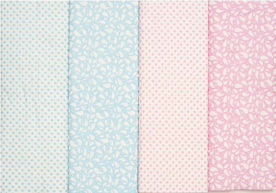 Ap&q 'raindrops & Polkadots' Bolt Fabric Pack - Polka Dot (562x562), Png Download