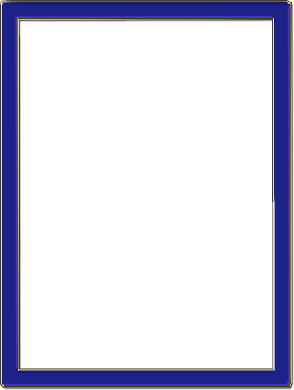 Marcos Para Fotos, Formato Png - Electric Blue (1200x1600), Png Download