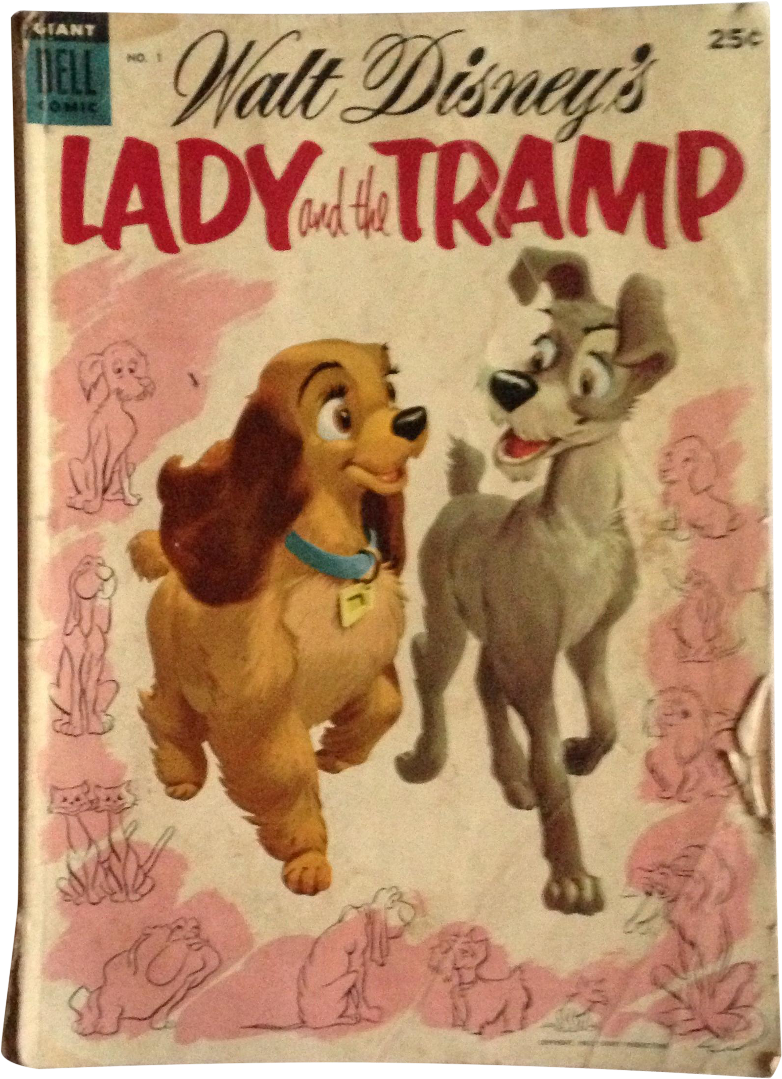 Vintage Lady And The Tramp Comic Book On Chairish - Lady And The Tramp (2322x2323), Png Download