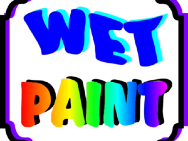 Paint Brush Clipart Wet - Painting (640x480), Png Download