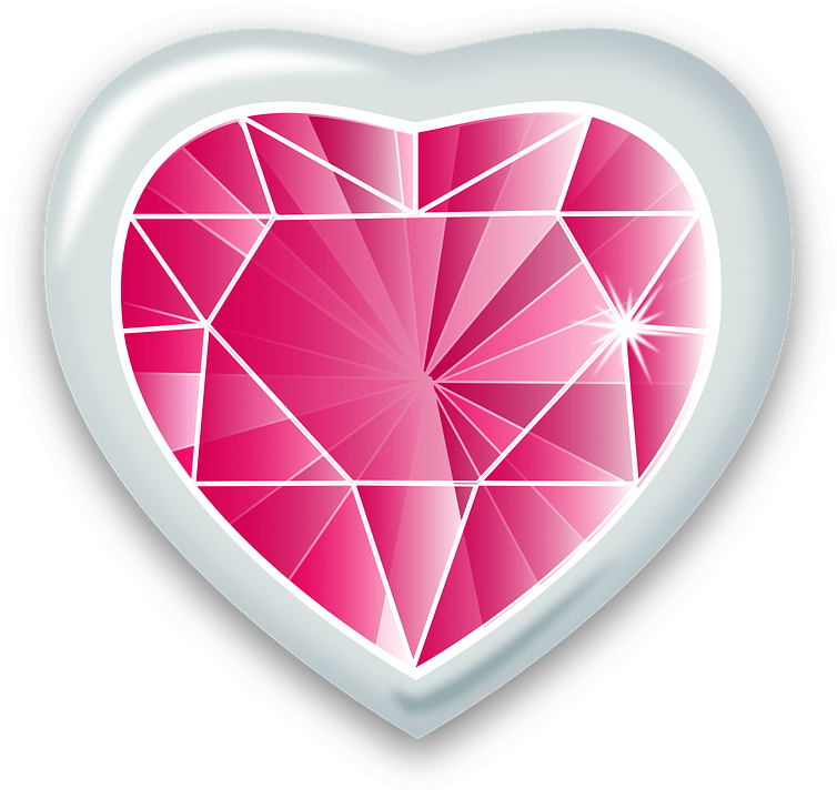 Ruby Heart Shower Curtain (754x720), Png Download