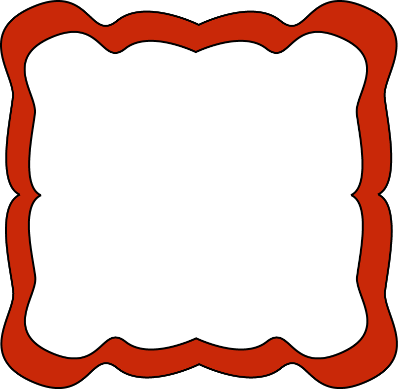Bracket Frame Clipart - Red Border Clipart Png (808x788), Png Download