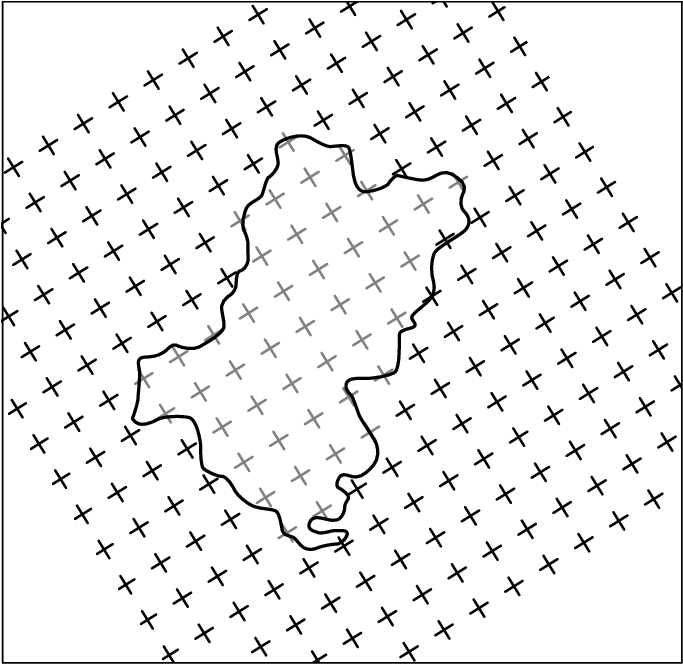 A Transparent Grid Set Was Superimposed To Cover The - Transparent Grid Set (689x668), Png Download
