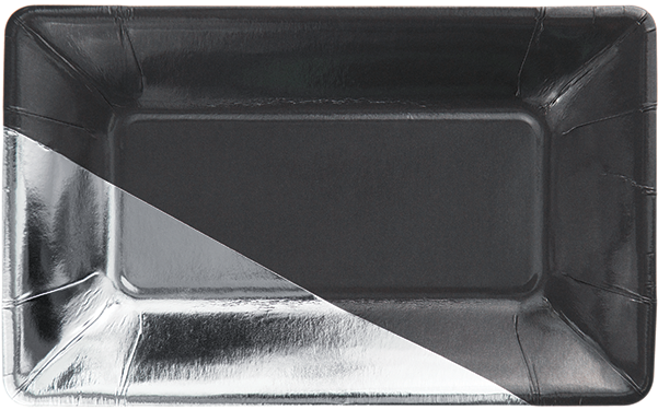 Charcoal & Silver Plate - Plate (600x600), Png Download