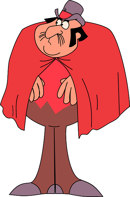 Character, Man, Confused, Cape, Hat, Red, Sideburns - Мультфильм Вокруг Света 80 Дней (422x640), Png Download