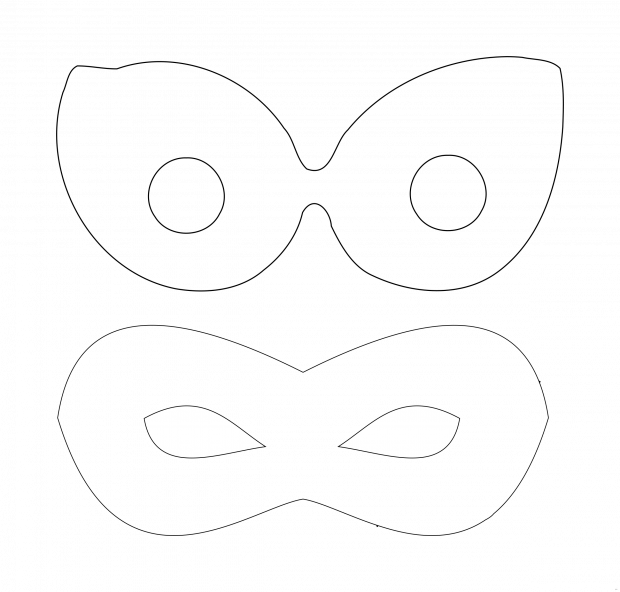 Superhero Mask Template Newfangled Photoshots Clipart - Superhero Mask Png Small (620x592), Png Download