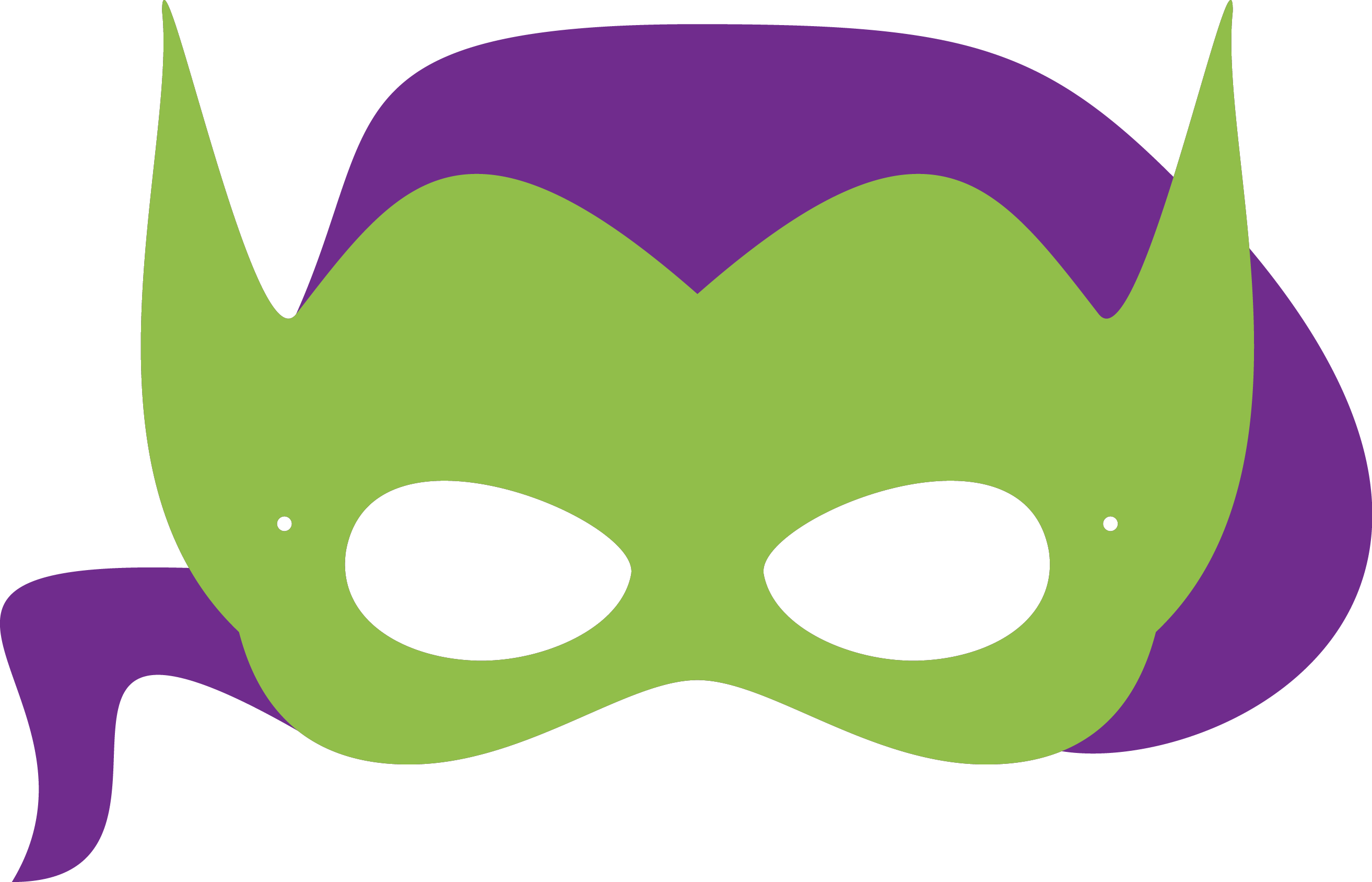Green Goblin Mask Printable (2627x1688), Png Download