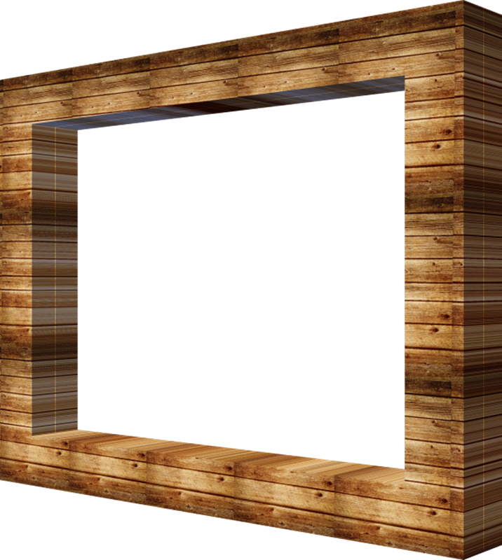 Marcos De Madera Of Marcos Para Fotos Png Imagenes - Marco De Madera Perspectiva (716x800), Png Download