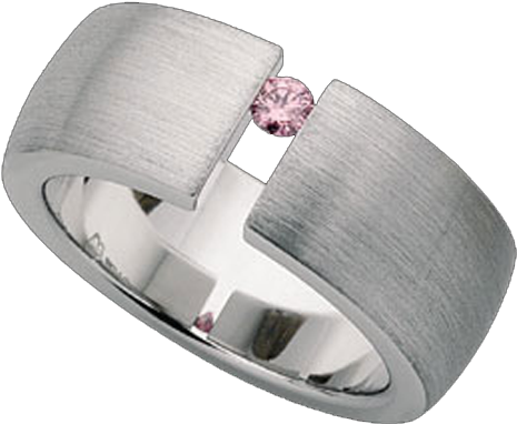 Tension Set Argyle Pink Diamond Ring C432 - Pink Argyle Diamond Rings (500x500), Png Download