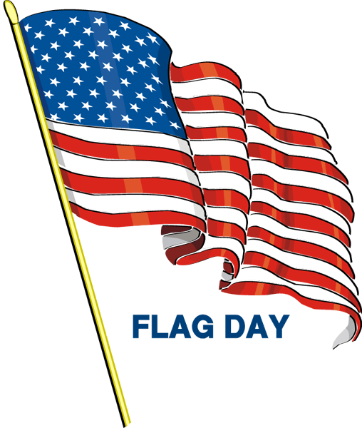 Wonderful Day Images And American Waving - Flag Day Clip Art Png (508x600), Png Download