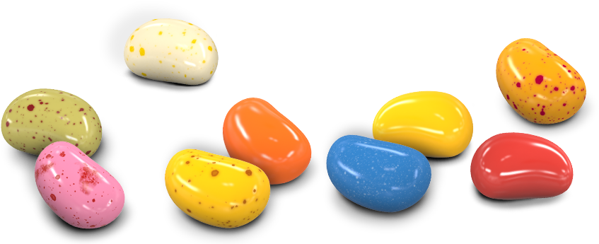 Set Of Beans - Jelly Beans Transparent (906x364), Png Download