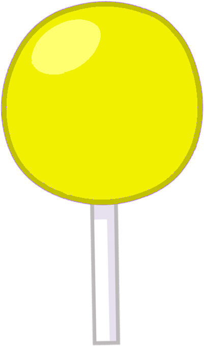 Yellow Lolipop Body - Rain Clip Art (411x687), Png Download