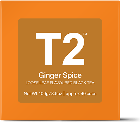 Ginger Spice Loose Leaf Gift Cube - T2 French Earl Grey Loose Tea, 100g (555x555), Png Download