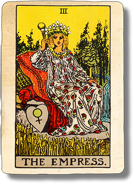 Tarot Card Stickers Messages Sticker-0 - Tarot Cards The Empress (408x408), Png Download