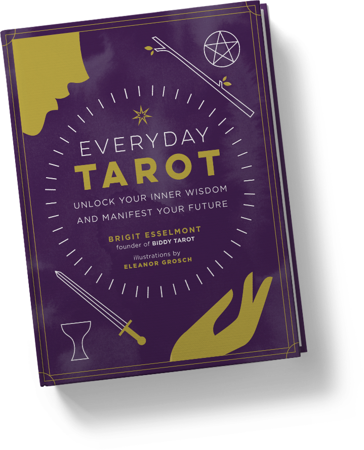 By Brigit Esselmont, Founder Of Biddy Tarot Illustrations - Everyday Tarot Mini Kit (719x889), Png Download