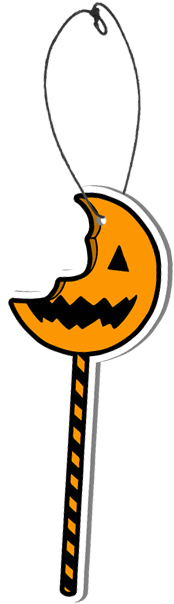 Trick R Treat Sam's Lollipop Scare Freshener - Trick R' Treat Sams Lollipop Scare Freshener Cinnamon (436x639), Png Download
