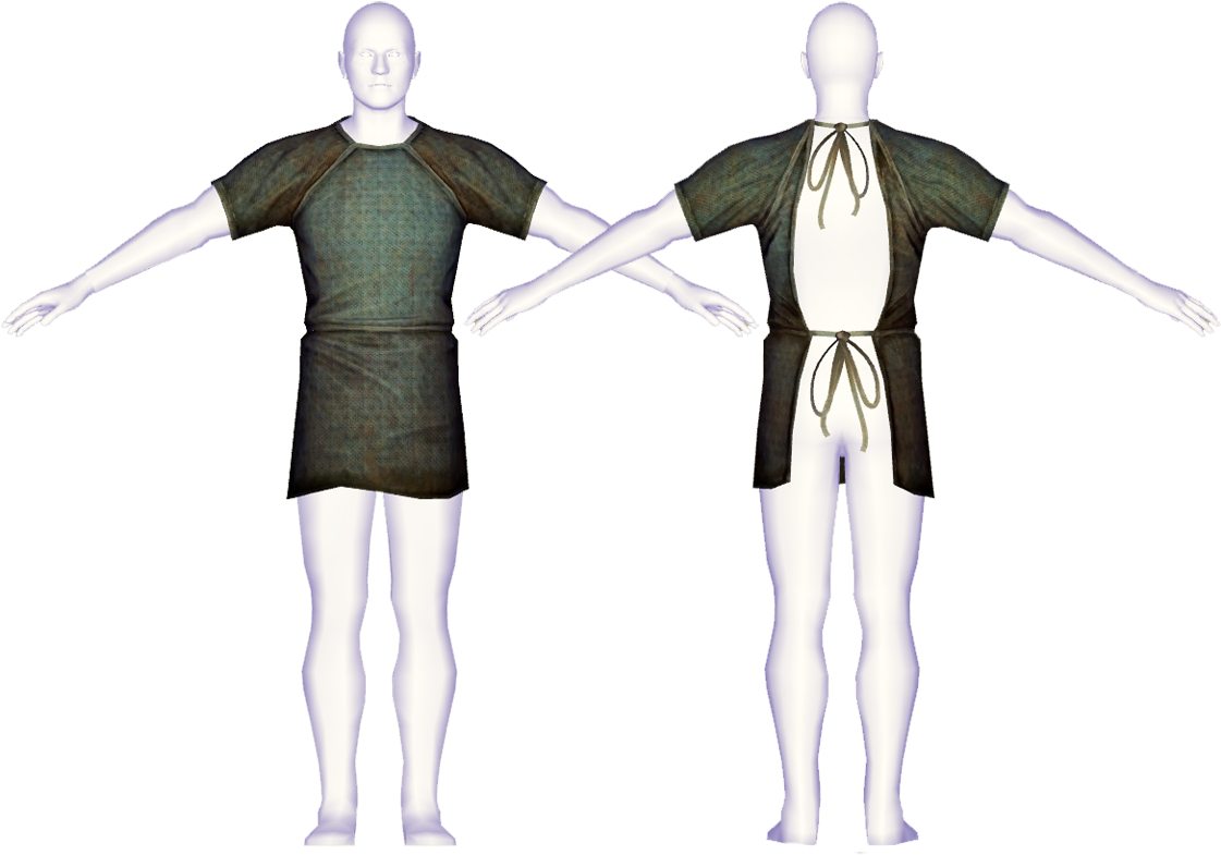 Patient Gown - Fallout (1120x800), Png Download
