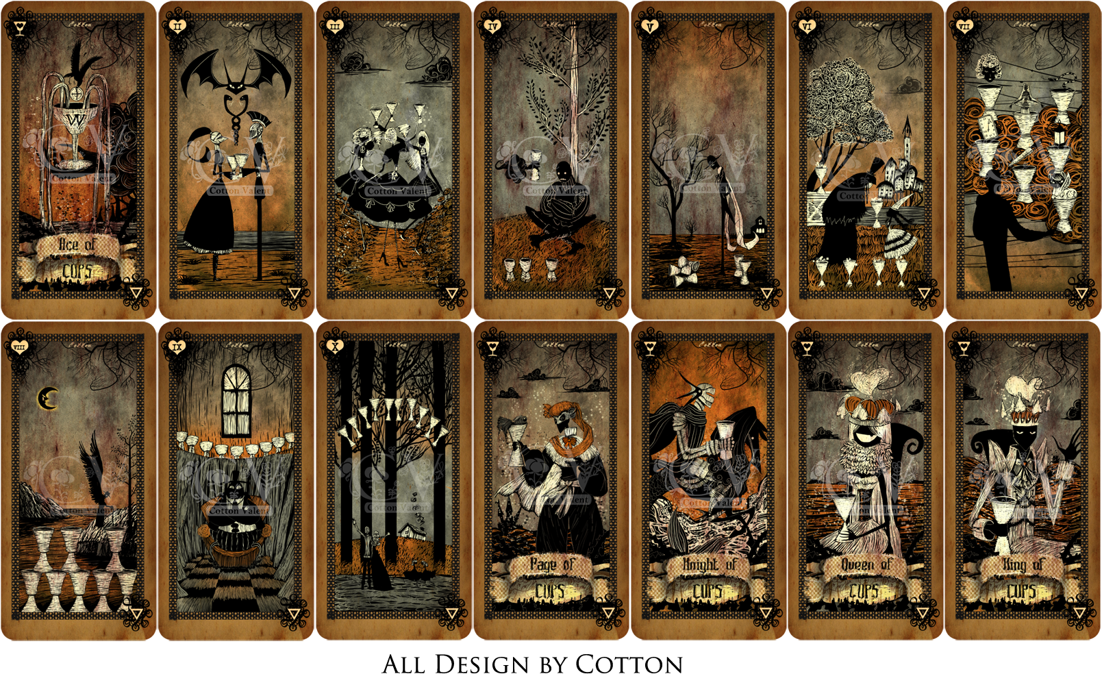 Suit Of Cups By Cottonvalent - Critical Role Deck Of Many Things (1609x1000), Png Download