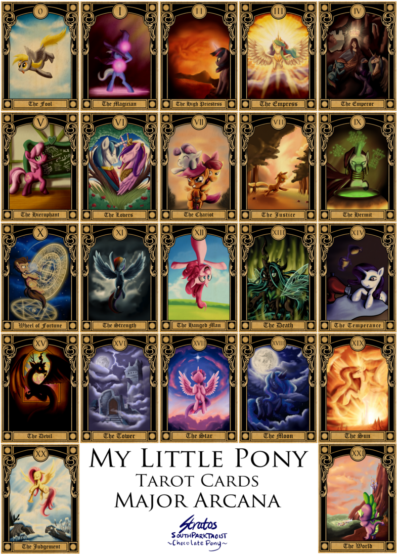 Joy My Little Pony Major Aracana Tarot Cards By - Tarot Cards Deviantart (800x1117), Png Download