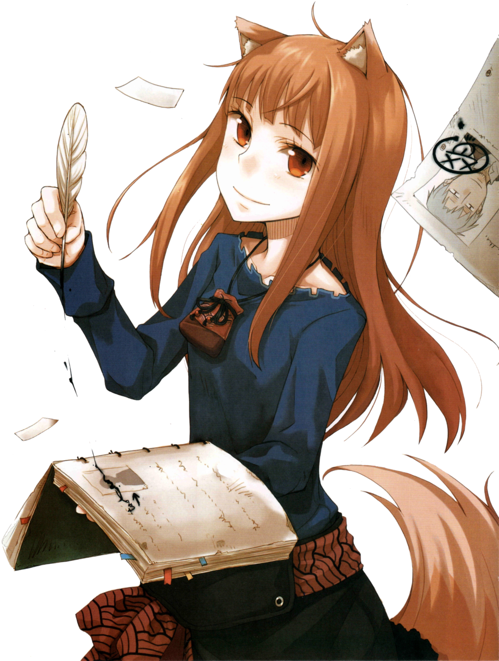 Download Spice And Wolf Transparent Background 366 - Ookami To Koushinryou Poster (1000x1354), Png Download