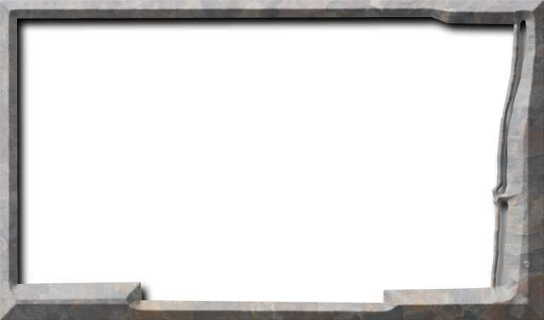 A Map Of Broward With The Map Area Carved Out Of A - Stone Png Photo Frame (768x452), Png Download