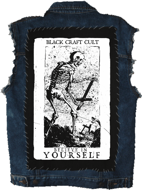 Believe In Yourself - Black Craft Back Patch (624x624), Png Download