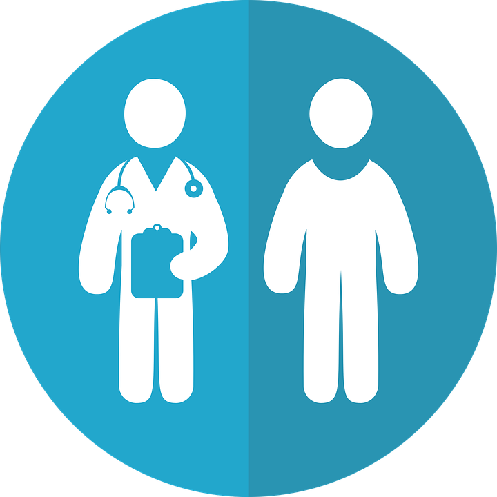Doctor And Patient Icon (720x720), Png Download