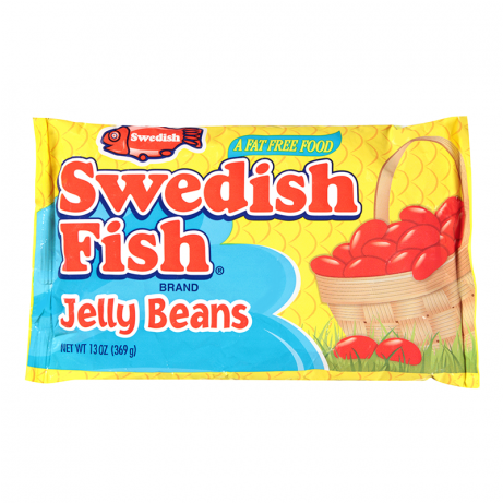 Swedish Fish Jelly Beans - Swedish Fish Candy (736x460), Png Download