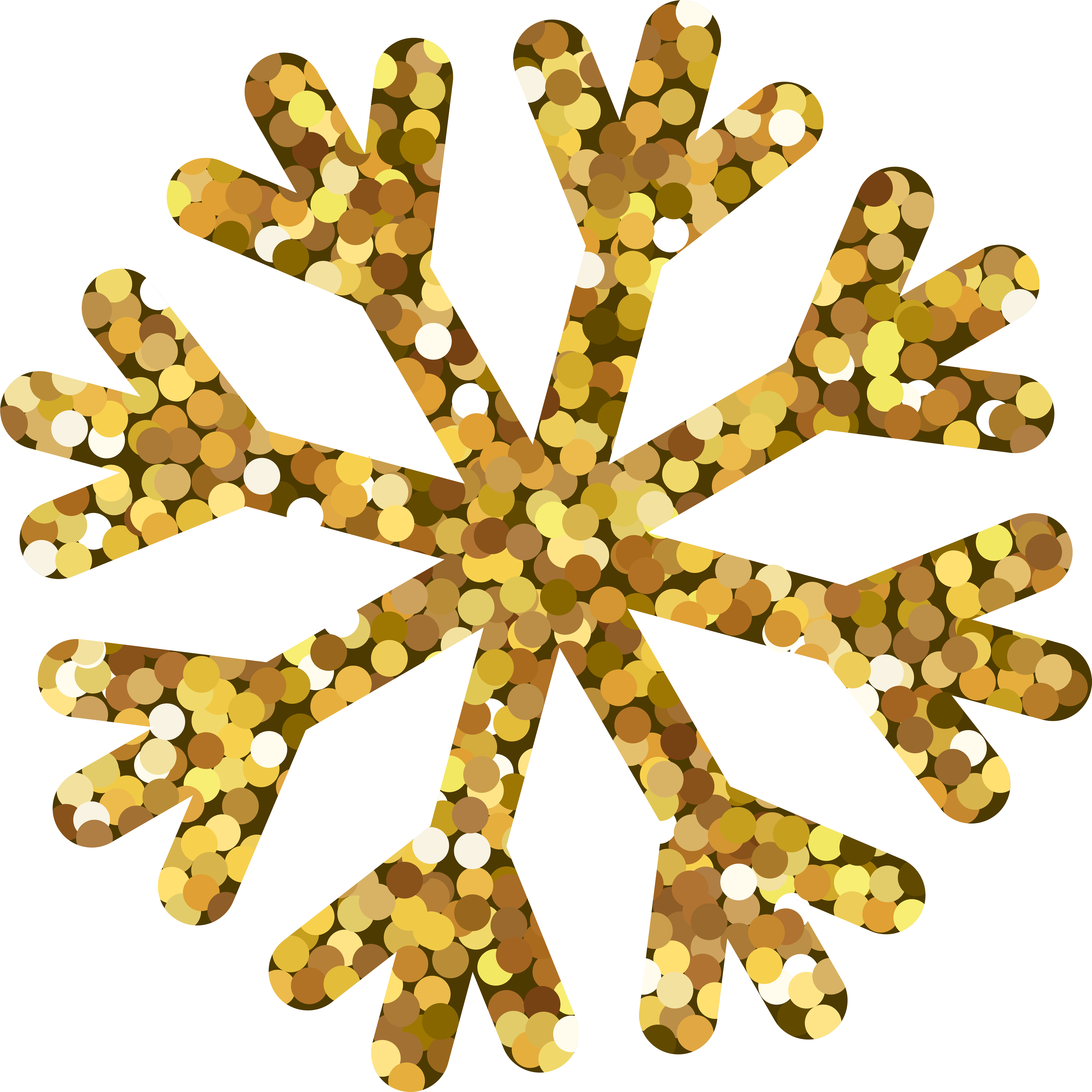 Gold Snowflakes Png (8000x8000), Png Download