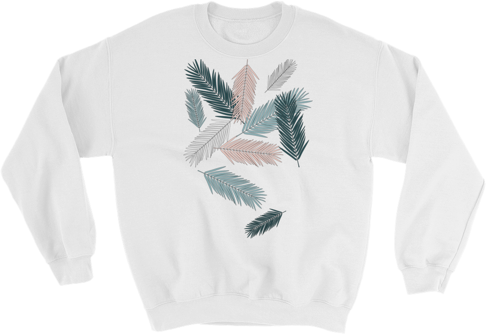 Falling Feathers, Unisex Sweatshirt - Sweatshirt (1000x1000), Png Download