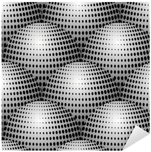 Space Eggs 3d Halftone Black And White Vector Seamless - Fruit (400x400), Png Download