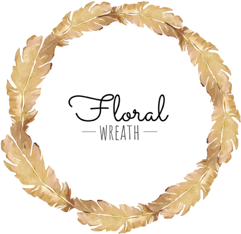 Feather Wreath, Wreath, Brown, Beautiful Png And Vector - Floral Designs For Mandala Coloring Lovers [book] (640x640), Png Download