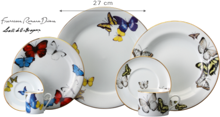 Travessa Rasa 36 Schmidt - Desenhos Em Porcelana (800x800), Png Download