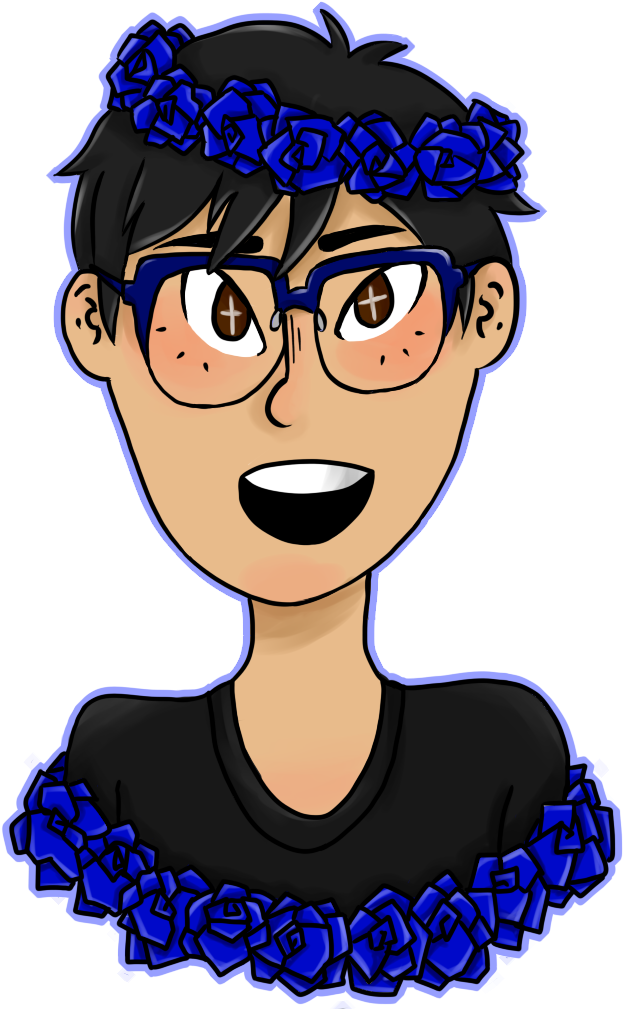 Yuuri Katsuki Yuri On Ice Yoi Katsuki Yuuri Flower - Cartoon (662x1024), Png Download