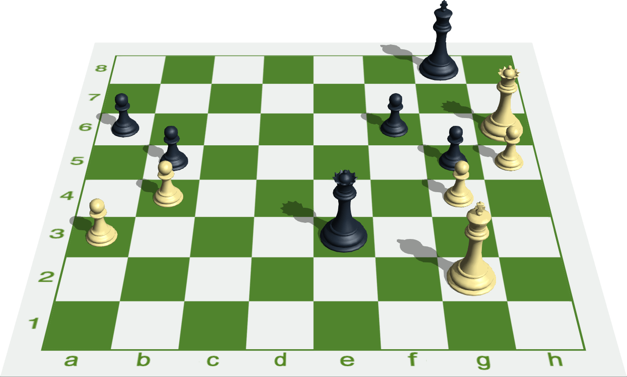 White To Move - Wooden Chess Puzzle (1283x773), Png Download