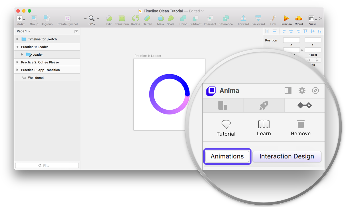 Animated Gif To Animated Png - Sketch Timeline Panel (1400x730), Png Download