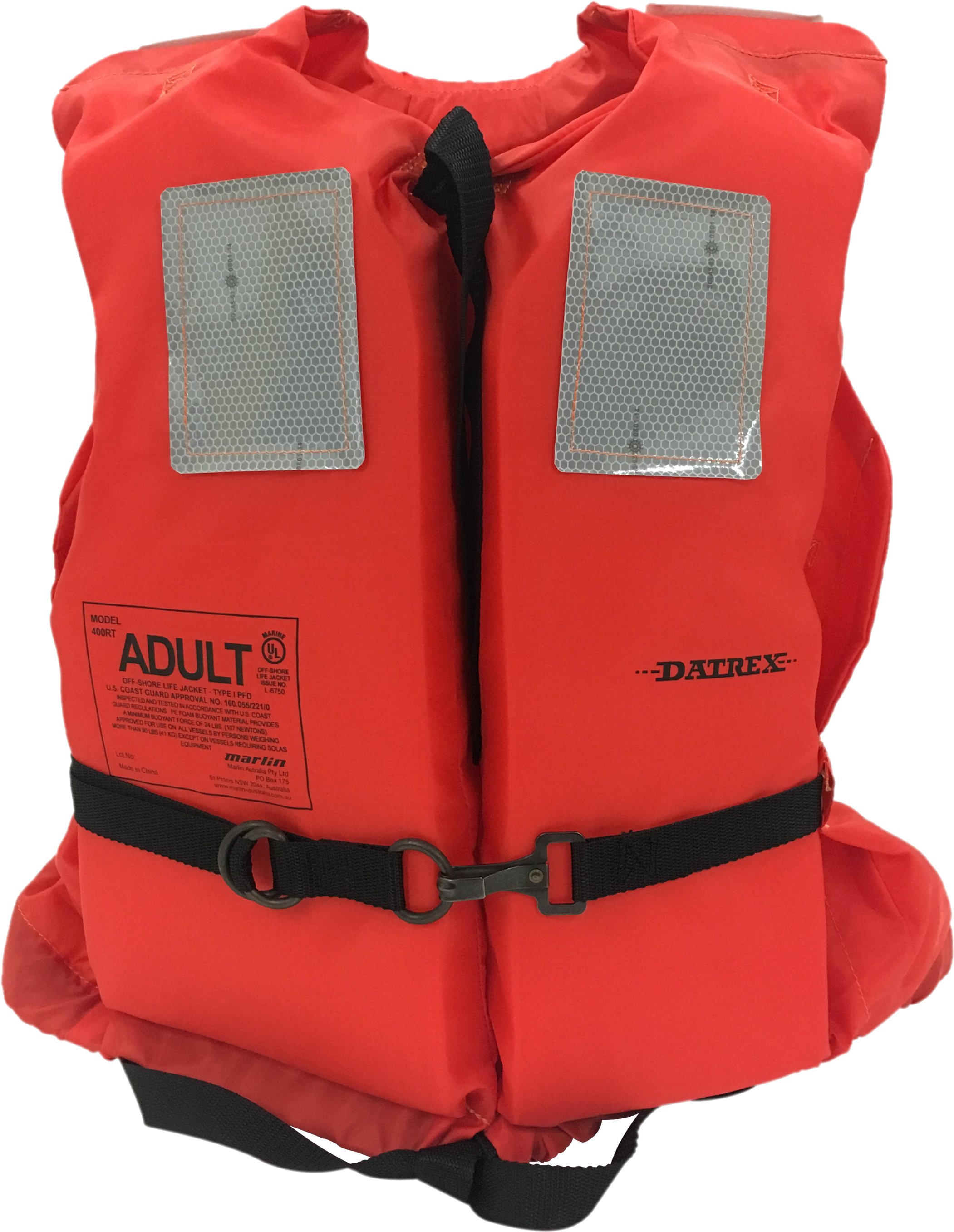 Dx Rtj Datrex Offshore Wearable Type I - Life Jacket Transparent (3000x3000), Png Download